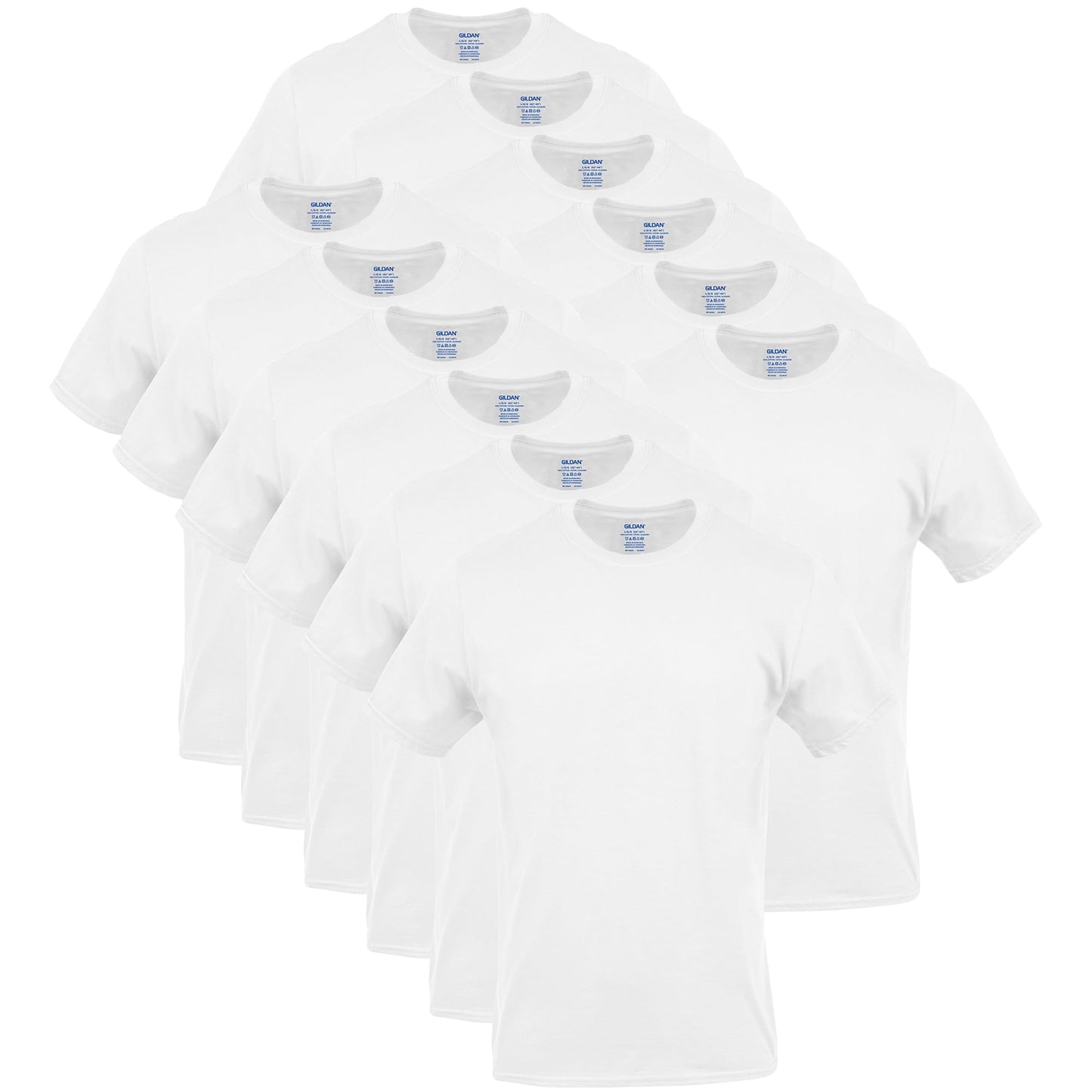 12-Pack Gildan Men's Crew T-Shirts