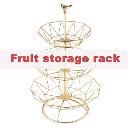 3 Tier Wrought Iron Fruit Serving Tray