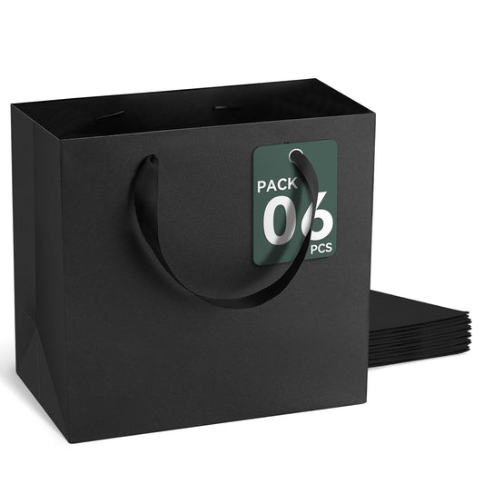6 Pcs Kraft Paper Gift Bags for Parties