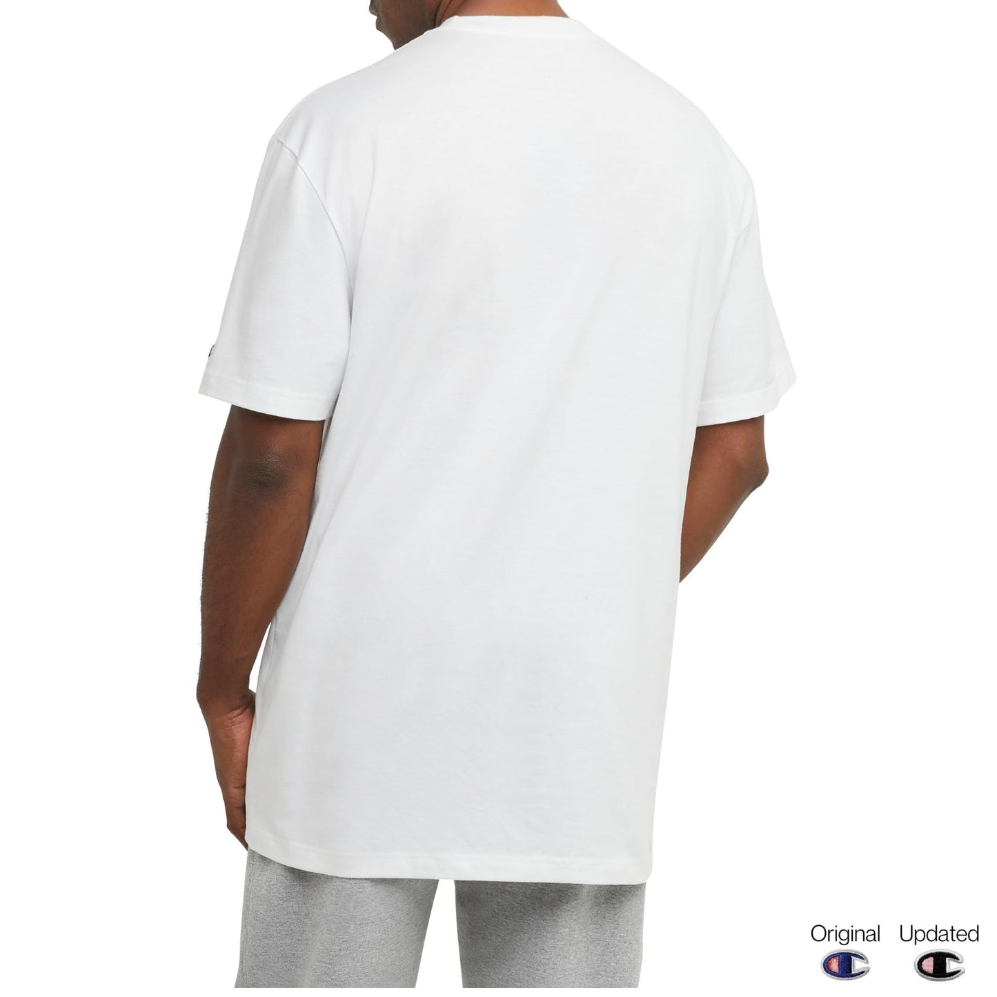 Champion Classic Script T-Shirt, X-Large, White