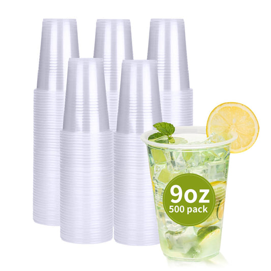 500 Pack Clear Disposable Plastic Party Cups