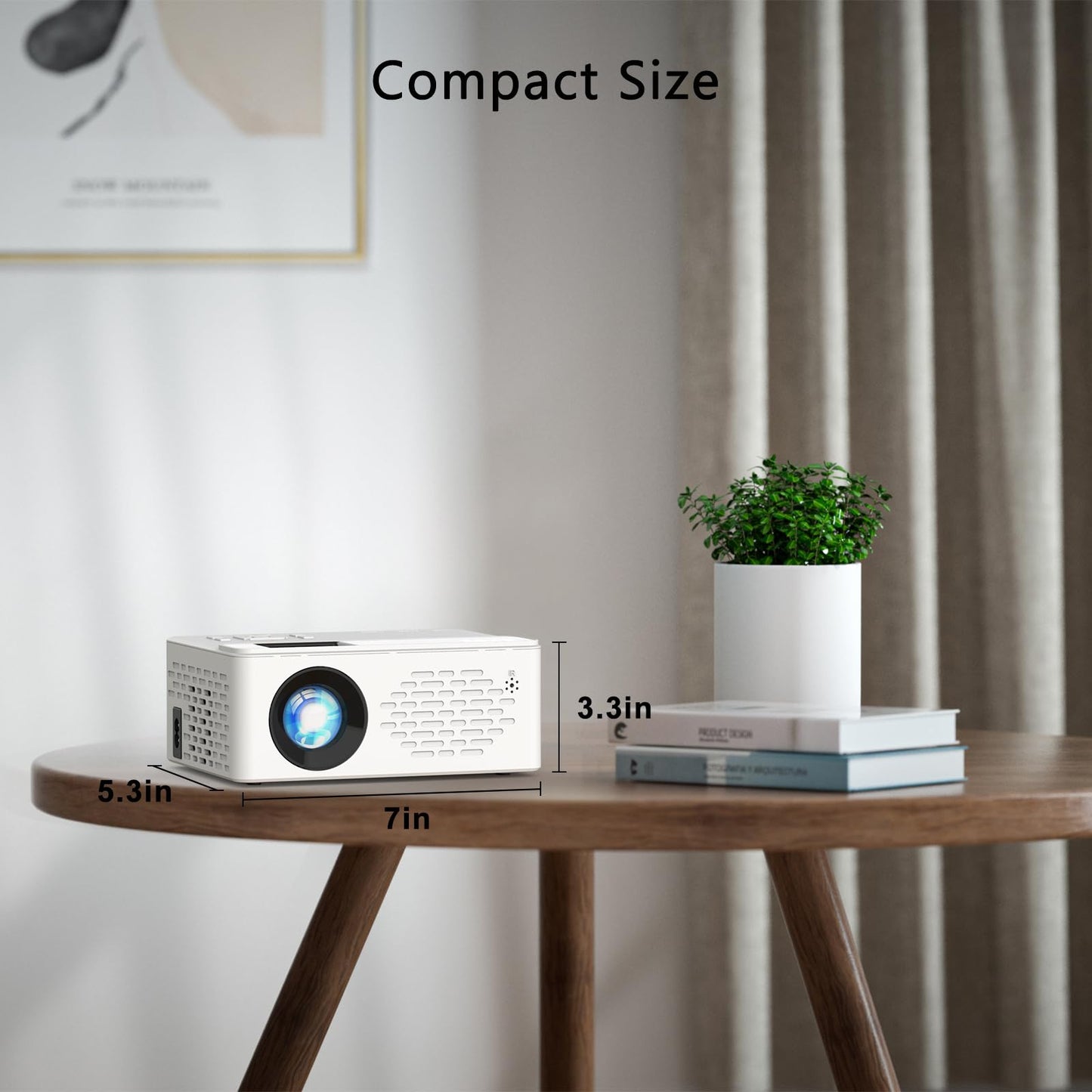 1080P Bluetooth Mini Projector for Indoor/Outdoor Use
