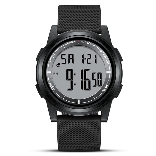 Digital Stopwatch Sports Watch with LED Backlight