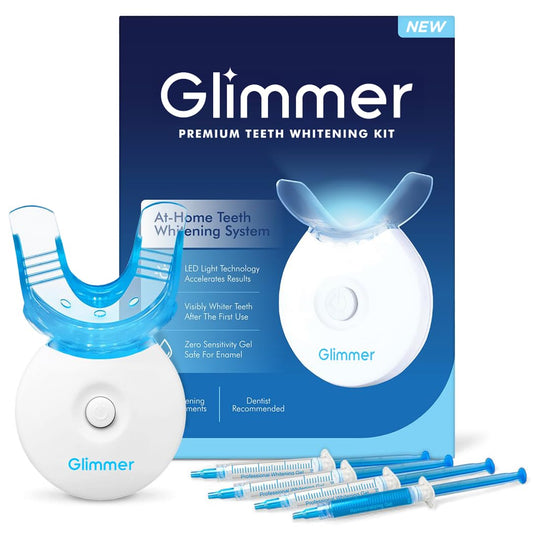 Glimmer LED Teeth Whitening Kit with Gel Syringes