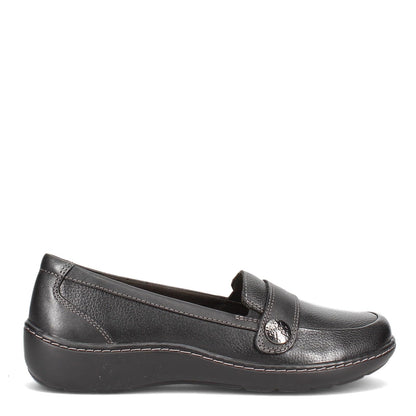 Clarks Women's Black Leather Cora Daisy Loafers