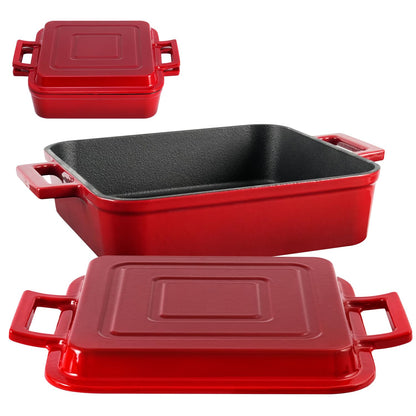 Cast Iron Dutch Oven with Skillet Lid 9x9