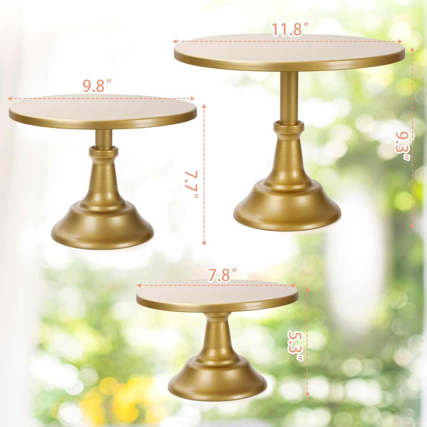 3-Piece Cake Stand Set for Events and Parties