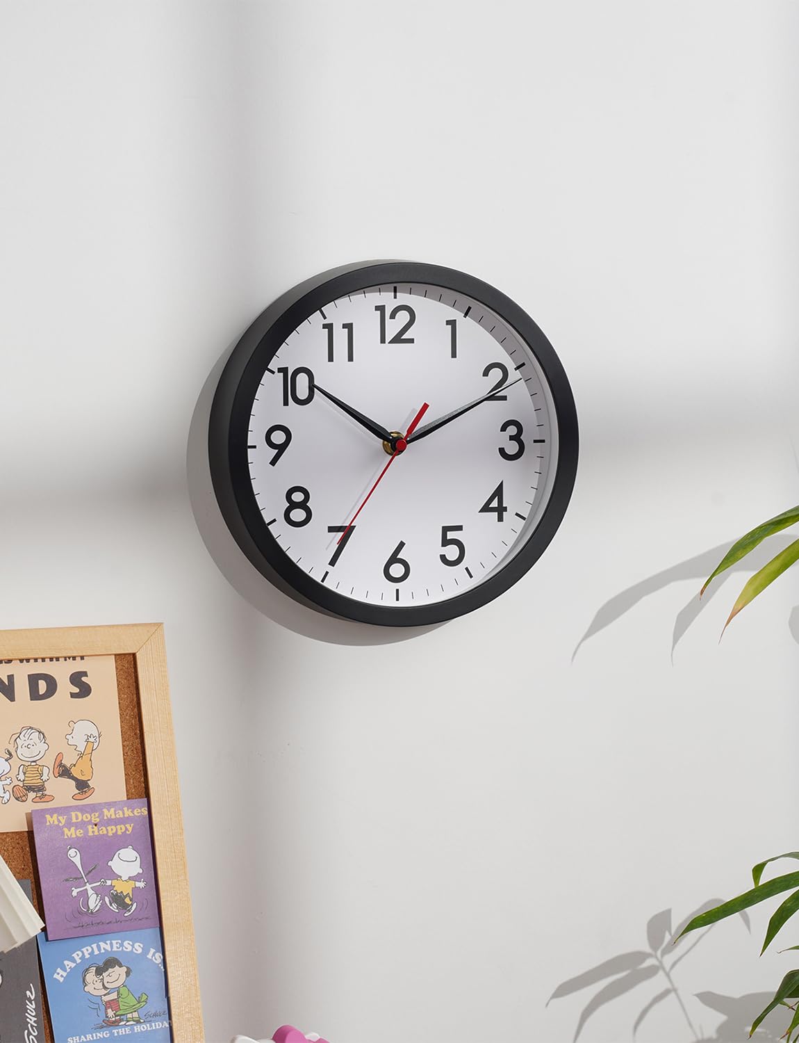 AKCISOT Silent 8 Inch Battery Operated Wall Clock