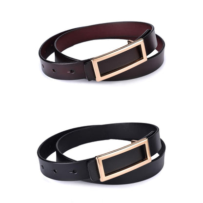 2 Pack Women's Reversible Leather Belts