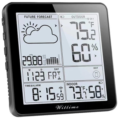 Wittime Wireless Weather Station with Atomic Clock