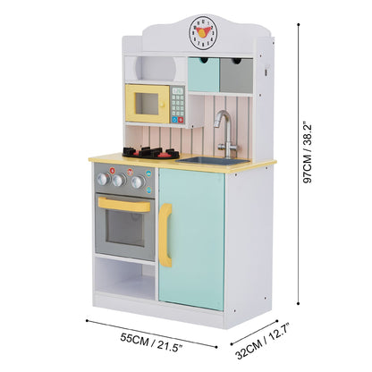 Teamson Kids Wooden Play Kitchen with Accessories