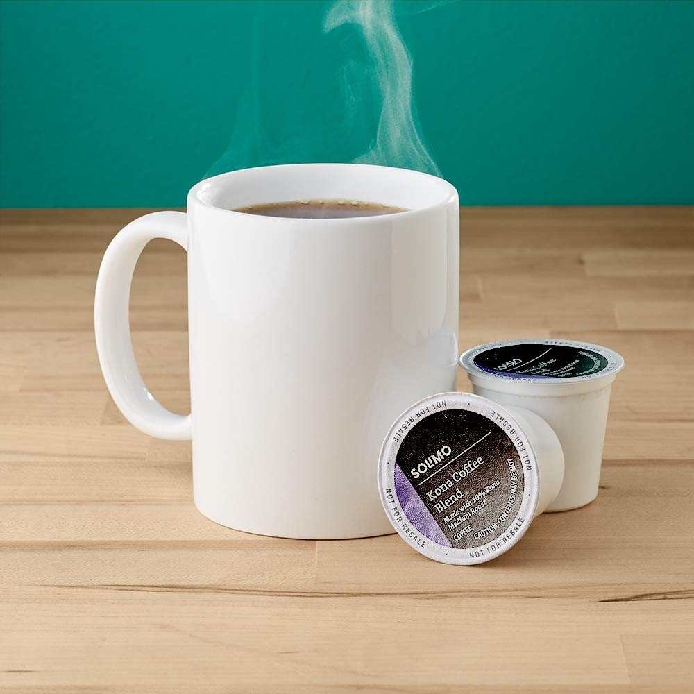 Amazon Brand - Solimo Variety Pack Light and Medium Roast Coffee Pods (Kona, Breakfast, Donut), Compatible with Keurig 2.0 K-Cup Brewers, 100 Count
