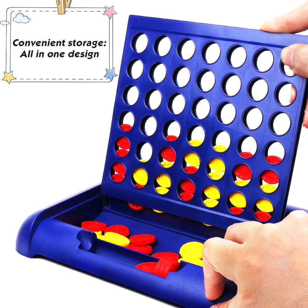 4 in a Row Travel Size Board Game - 2 Pack