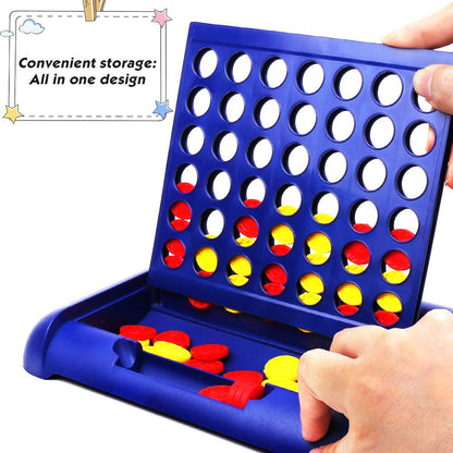 4 in a Row Travel Size Board Game - 2 Pack