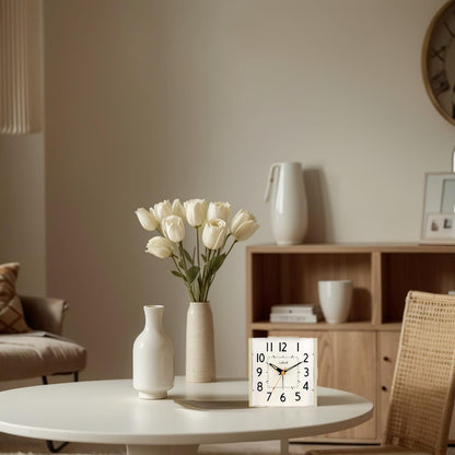 Vintage Retro Silent Alarm Clock for Bedroom