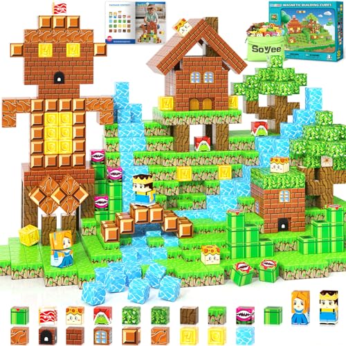 100 Piece Magnetic Building Blocks STEM Toy Set