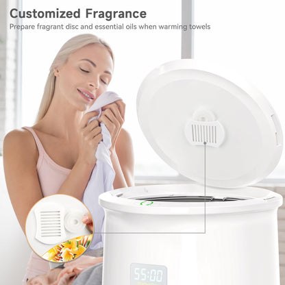 Keenhot Bucket Towel Warmers, Luxury Towel Warmer for Bathroom with Timer, LED Display & Adjustable Timer, Child Lock, Towel Warmer Spa for Oversize Bathrobes Blankets