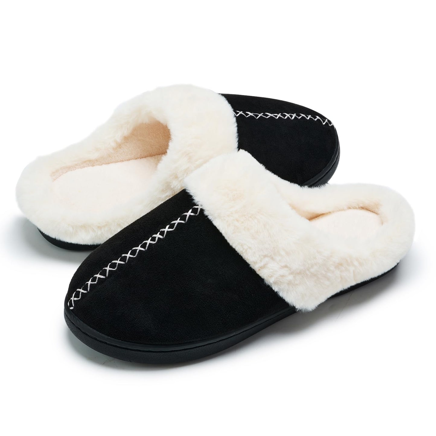 Memory Foam Slippers for Women, Non-Slip, Indoor/Outdoor