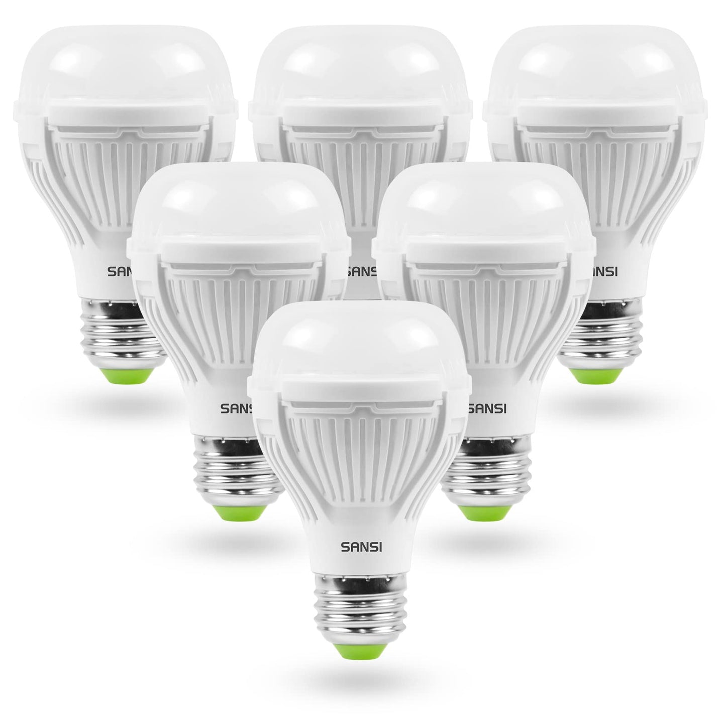 SANSI 100W A19 LED Light Bulb 6 Pack