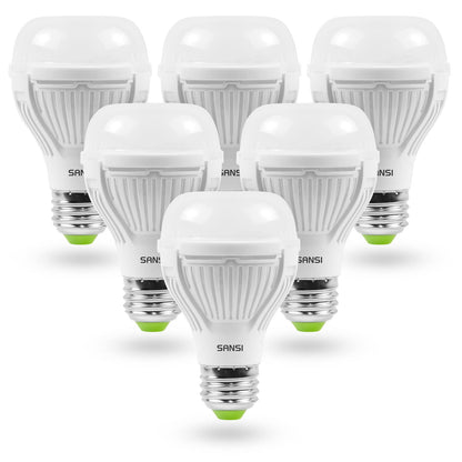 SANSI 100W A19 LED Light Bulb 6 Pack