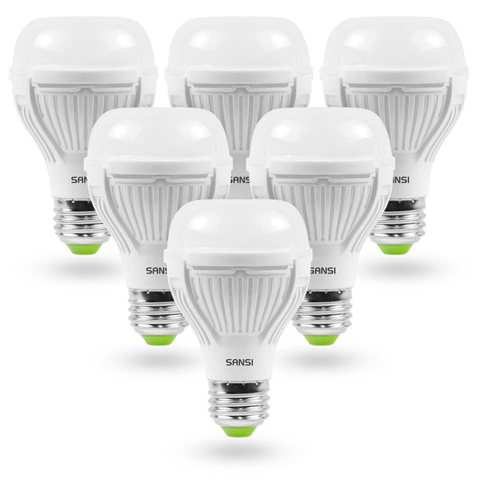 SANSI 100W A19 LED Light Bulb 6 Pack