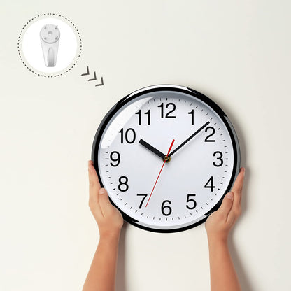 Plumeet 10" Silent Non-Ticking Wall Clock