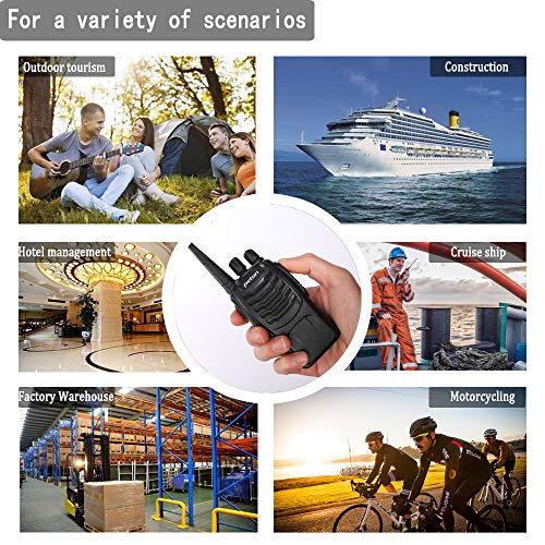 2 Pack pxton Rechargeable Walkie Talkies with Earpieces