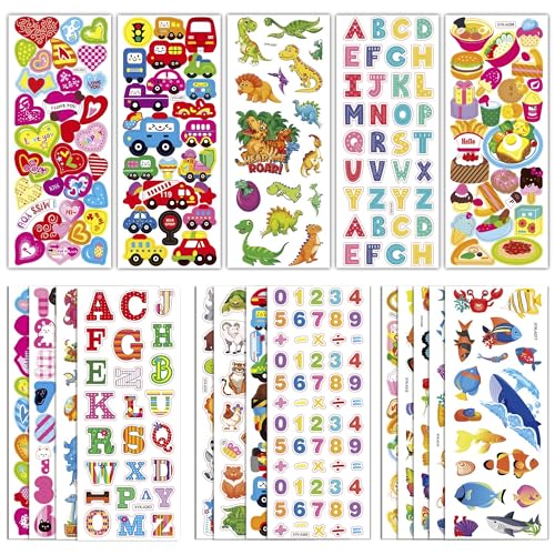 500+ Puffy 3D Stickers Pack for Kids