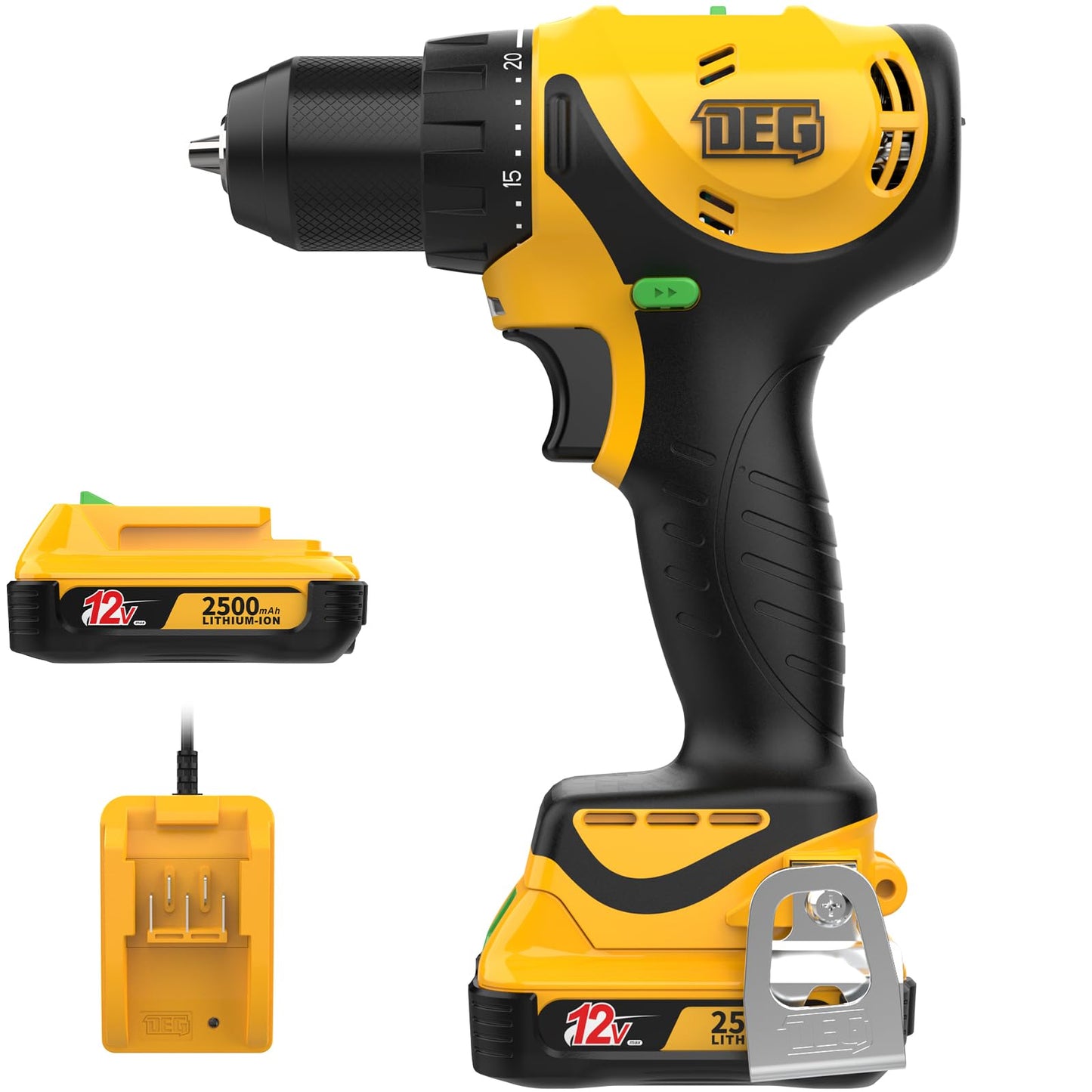Cordless Drill Set with Battery & Charger
