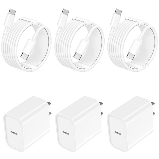3 Pack Fast Charging iPhone 16 Charger