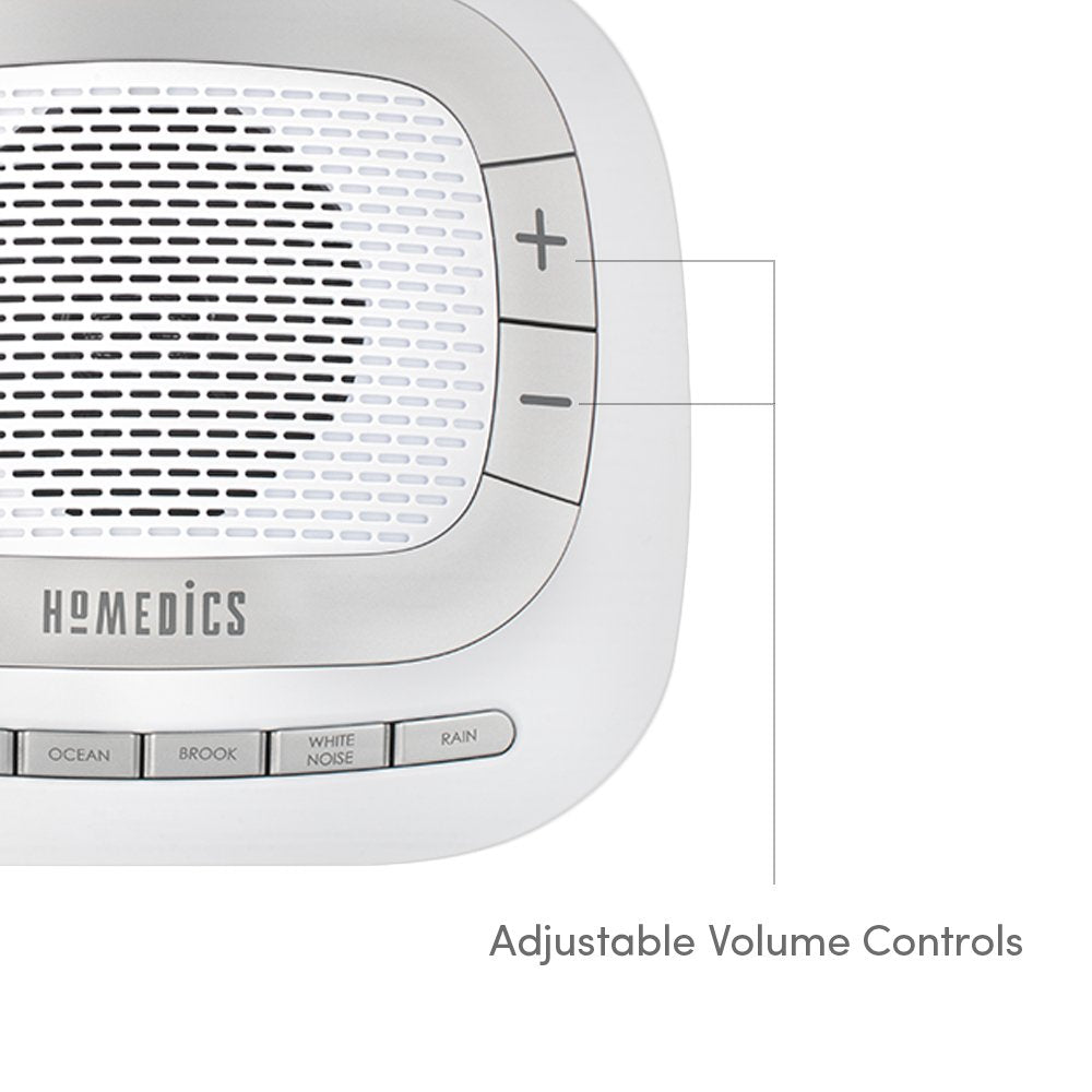 Homedics Rejuvenate White Noise Sound Machine. Travel Sound Machine for Sleep and Relaxing. Great for Travel, Nursery’s and Babies. 6 Relaxing Nature Sounds, Auto-off Timer