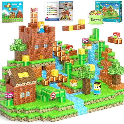 100 Piece Magnetic Blocks STEM Toy for Kids