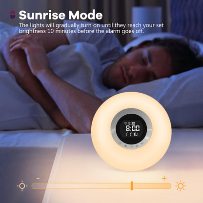 Sunrise Alarm Clock with Wake Light & Sounds