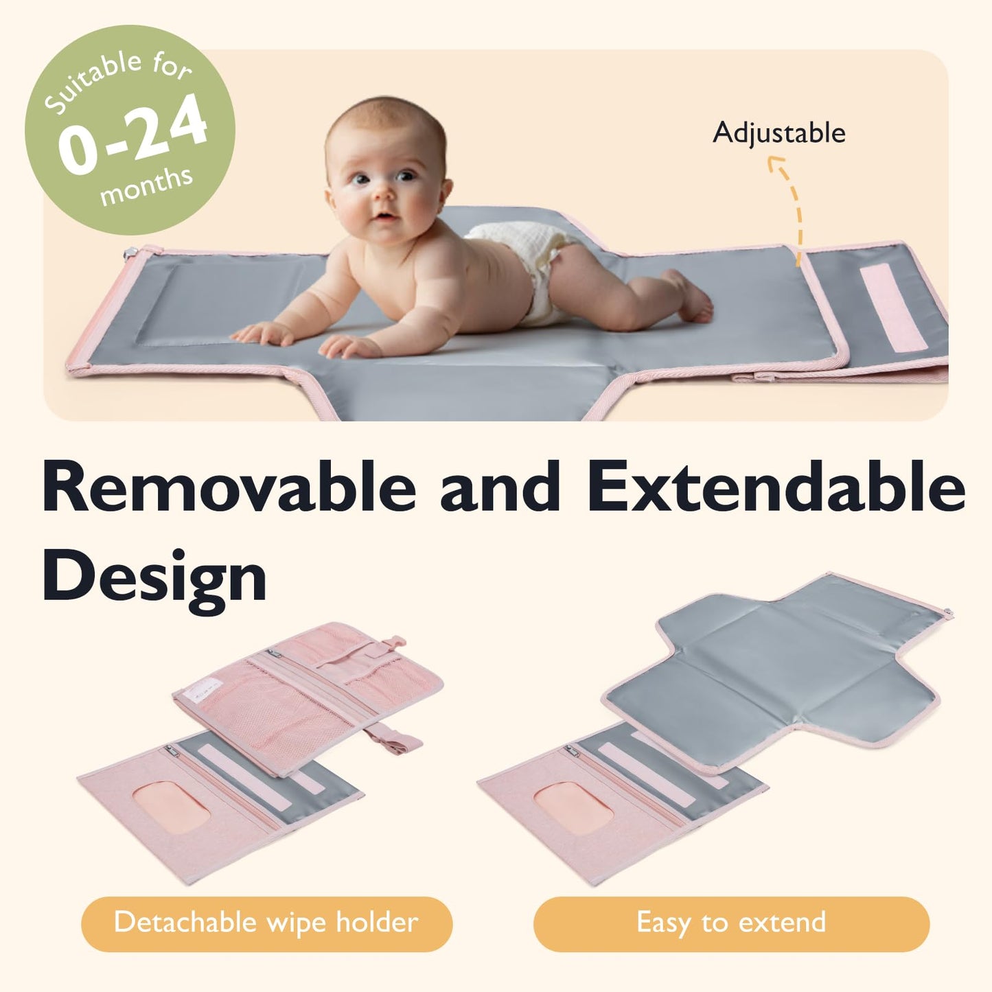 Portable Water-Resistant Baby Changing Pad