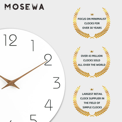 8 Inch Silent Wall Clock by Mosewa