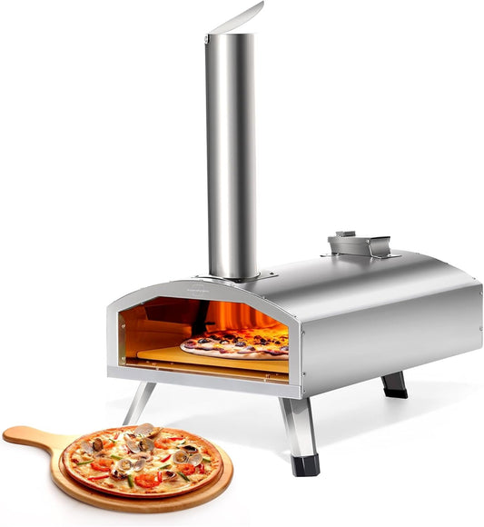 12-Inch Portable Wood Pellet Pizza Oven