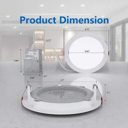 12 Pack 6" Ultra-Thin LED Downlights