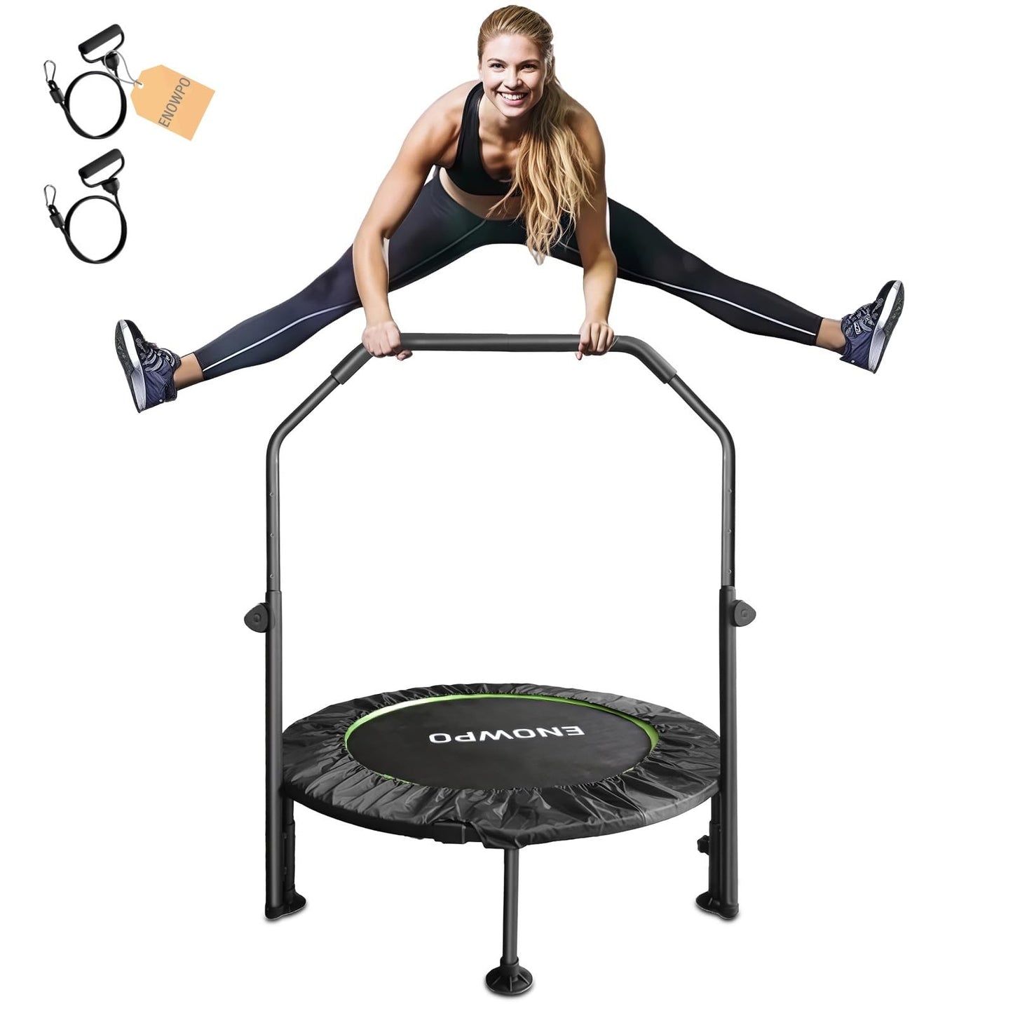 Foldable Mini Trampoline for Indoor Outdoor Fitness