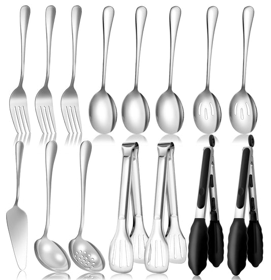 15-Piece Serving Utensils Set for Entertaining