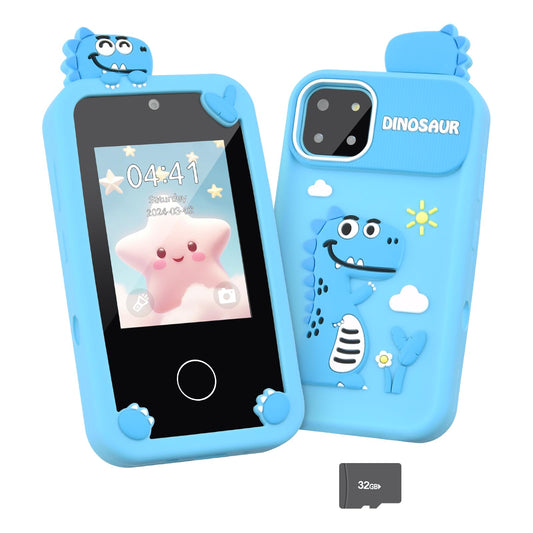 Kids Smart Phone Toy with Touchscreen & Dual Lens