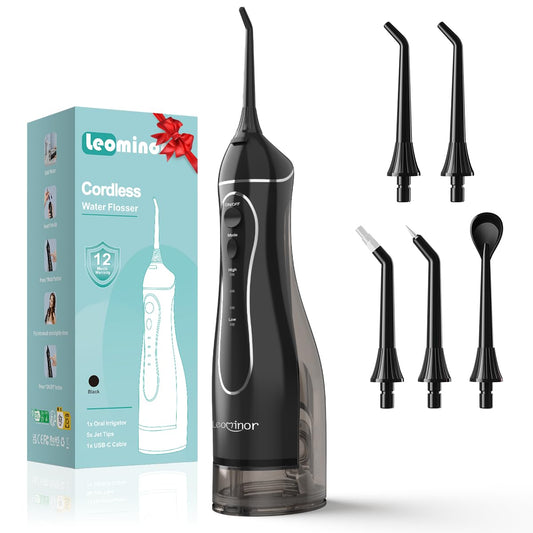 Leominor Portable Water Dental Flosser for Teeth