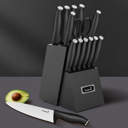 Kuisine 15-Piece High Carbon Chef Knife Set