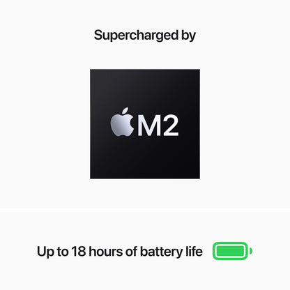 Apple 2022 MacBook Air Laptop with M2 chip: Built for Apple Intelligence, 13.6-inch Liquid Retina Display, 16GB RAM, 256GB SSD Storage, Backlit Keyboard, 1080p FaceTime HD Camera; Midnight
