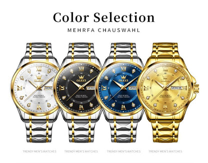 OLEVS Men's Waterproof Dress Watch with Date