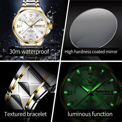 OLEVS Men's Waterproof Dress Watch with Date