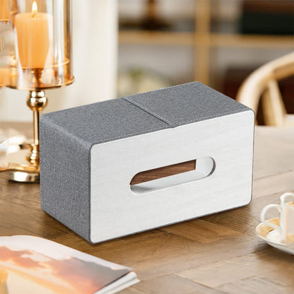 Rectangular PU Leather Tissue Box Holder