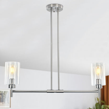 Modern 2-Light Chandelier for Kitchen Island