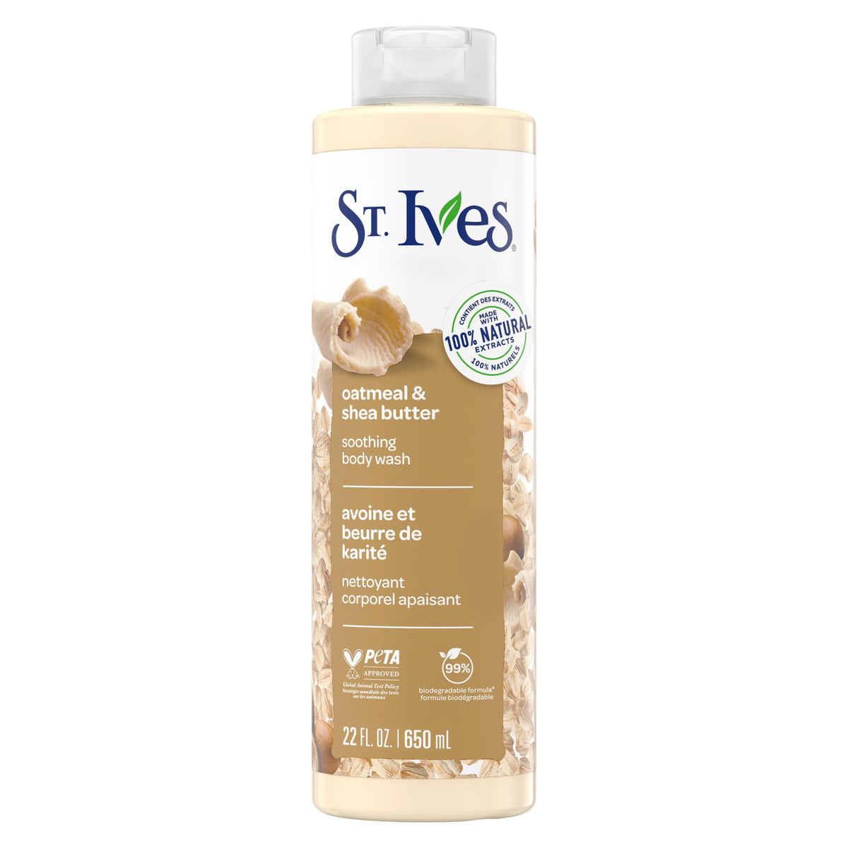 St. Ives Oatmeal Shea Butter Moisturizing Body Wash 22oz
