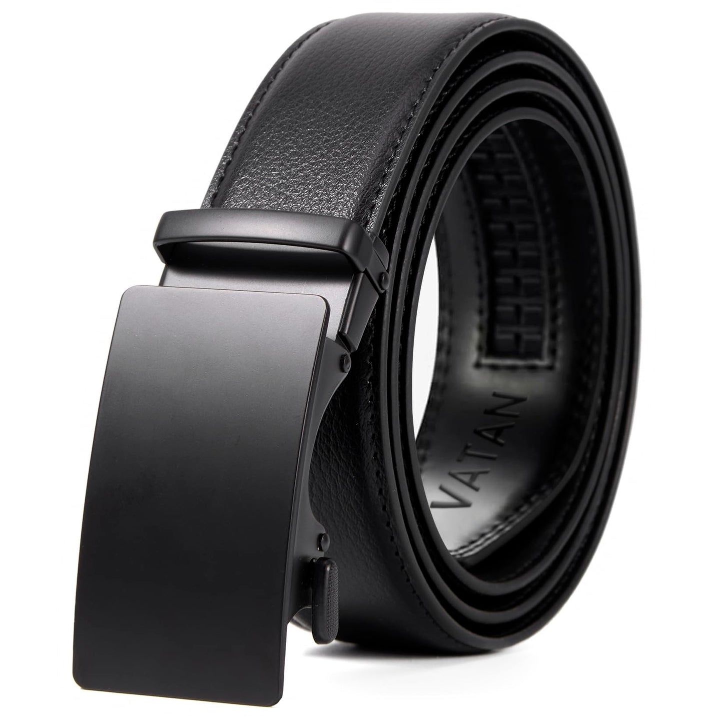 VATAN Men's Adjustable Leather Ratchet Belt