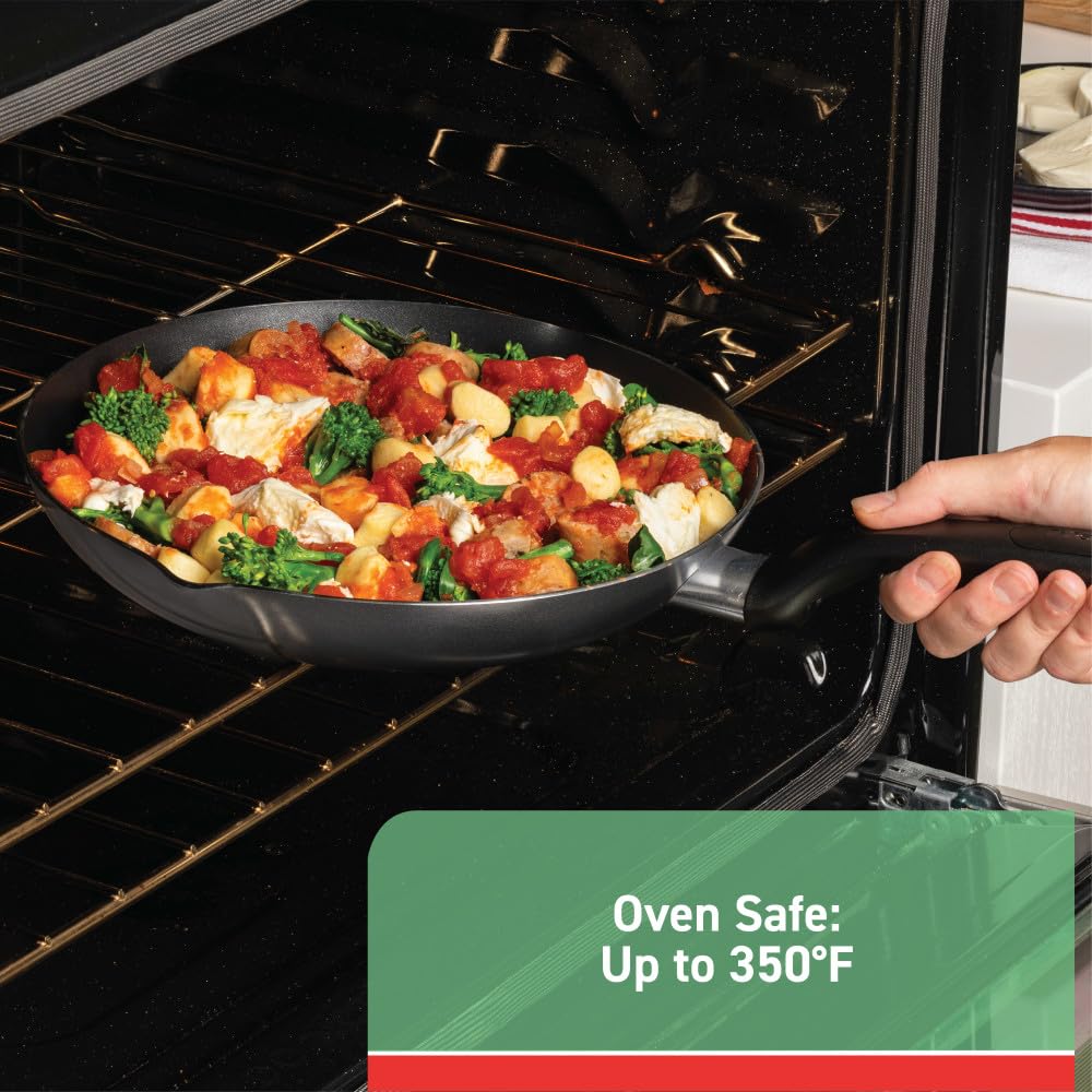 T-fal Specialty Nonstick Stockpot 12 Quart Oven Safe 350F Cookware, Pots and Pans, Dishwasher Safe Black